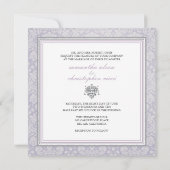 PixDezinesは、damask/DIYの背景を必要とします。 招待状 (裏面)