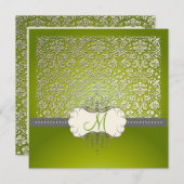 PixDezinesは、damask/DIYの背景を必要とします。 招待状 (正面/裏面)