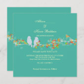 PixDezinesはBIRDS/DIY背景色を好みます セーブザデート (正面/裏面)