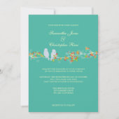 PixDezinesはBIRDS/DIY背景色を好みます 招待状 (正面)