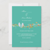 PixDezinesはBIRDS/DIY背景色を好みます 招待状 (正面)