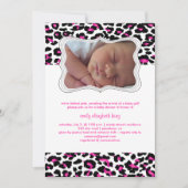 PixDezinesはcheetah/birthアナウンス/shawer 招待状 (正面)