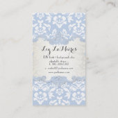 PixDezinesはdamask/DIYの背景をクートカウする 名刺 (裏面)