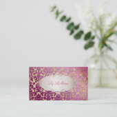 PixDezinesほこりっぽいバラフローラダマスク/パーチフェイクメント 名刺 (スタンド正面)