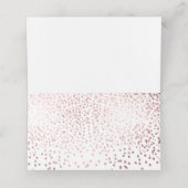 PixDezinesめまいフェイクバラ金ゴールド紙吹雪 プレイスカード (内部開封)