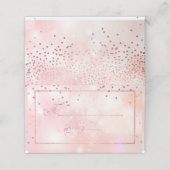 PixDezinesめまいフェイクバラ金ゴールド紙吹雪+《写真》ぼけ味 プレイスカード (外部開封)