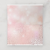 PixDezinesめまいフェイクバラ金ゴールド紙吹雪+《写真》ぼけ味 プレイスカード (内部開封)