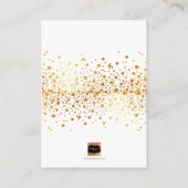 PixDezinesめまいフェイク金ゴールド/場所/エスコートカード プレイスカード (裏面)