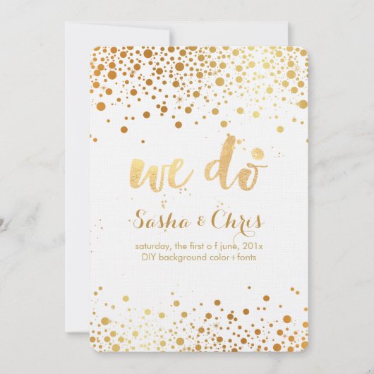 PixDezinesめまい/フェイク金ゴールドのスペック/めまいイベント 招待状 (正面)