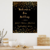 PixDezinesめまい/フェイク金ゴールド/スペック/DIY披露宴 ポスター (キッチン)