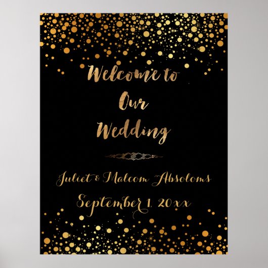 PixDezinesめまい/フェイク金ゴールド/スペック/DIY披露宴 ポスター (正面)