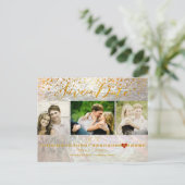 PixDezinesめまい/フォイルフェイク/写真が日付を保存 案内ポストカード (スタンド正面)