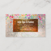 PixDezinesめまい/レインボー/フェイクシルバー 名刺 (裏面)