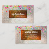 PixDezinesめまい/レインボー/フェイクシルバー 名刺 (正面/裏面)