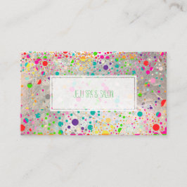 PixDezinesめまい/レインボー/フェイクシルバー 名刺