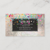 PixDezinesめまい/レインボー/フェイクシルバー 名刺 (裏面)