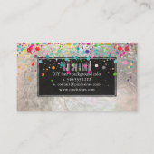 PixDezinesめまい/レインボー/フェイクシルバー 名刺 (裏面)