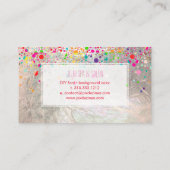PixDezinesめまい/レインボー/フェイクシルバー 名刺 (裏面)