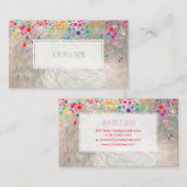 PixDezinesめまい/レインボー/フェイクシルバー 名刺 (正面/裏面)