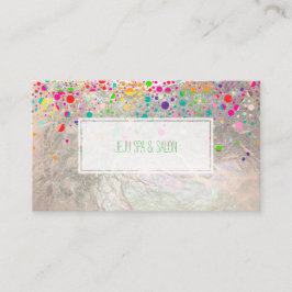 PixDezinesめまい/レインボー/フェイクシルバー 名刺