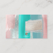 PixDezinesアクアウォーター色、アーモダント座席表 プレイスカード (裏面)