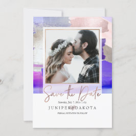 PixDezinesアトモダンルパープル赤面シルバーグレー 招待状