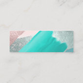 PixDezinesアモダンート、Watercolor RSVPエンクロージャ スキニー名刺 (裏面)