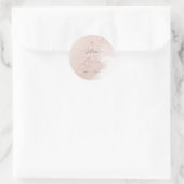 PixDezinesアルコールダスティピンクローズバプテスマ ラウンドシール (バッグ)