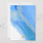 PixDezinesアルコール+インクブルーカリブのバルミツワー 招待状 (裏面)