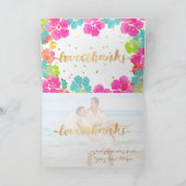 PixDezinesアロハハイビスカスレイ/ありがとうございます サンキューカード (内部)