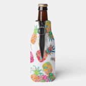 PixDezinesアロハパイナップルパターン/DIY背景 ボトルクーラー (ボトル裏面)