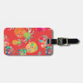 PixDezinesアロハパイナップル ラゲッジタグ (正面横)