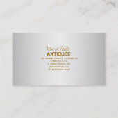 PixDezinesアンティークのスクロール/ダイカラー 名刺 (裏面)