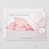 PixDezinesアンティークスクロール写真テンプレート 案内状 (正面)