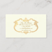 PixDezinesアンティークスクロール/フェイク金ゴールド/DIYカラー 名刺 (裏面)