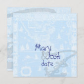 PixDezinesアンティークマップ 招待状 (正面/裏面)