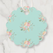 PixDezinesウォーターカラースイートピーブライダルシャワー特典 フェイバータグ (裏面)