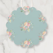 PixDezinesウォーターカラースイートピーリースサンキュー フェイバータグ (裏面)