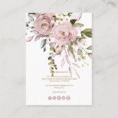 PixDezinesウォーターカラーダスティバラ 名刺 (裏面)