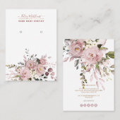 PixDezinesウォーターカラーダスティバラ 名刺 (正面/裏面)