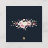 PixDezinesウォーターカラーパステルバラ宿泊施設 エンクロージャーカード (裏面)