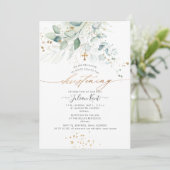 PixDezinesウォーターカラーユーカリ《キリスト教》洗礼式や命名式 招待状 (スタンド正面)