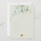 PixDezinesウォーターカラーユーカリ《キリスト教》洗礼式や命名式 招待状 (裏面)