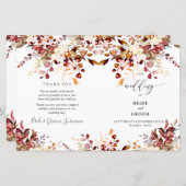 PixDezinesウォーターカラーラストオレンジ秋ユーカリ (正面/裏面)