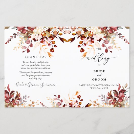 PixDezinesウォーターカラーラストオレンジ秋ユーカリ (正面)