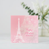 PixDezinesエッフェル塔INVITATIONS/DIYの背景 招待状 (スタンド正面)