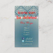 PixDezinesエティエンヌダマスク 名刺 (裏面)