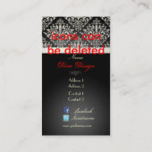 PixDezinesエティエンヌダマスク 名刺 (裏面)