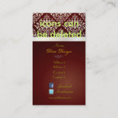 PixDezinesエティエンヌダマスク 名刺 (裏面)