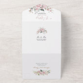 PixDezinesエディタのPick H2 Dustyバラバラ オールインワン招待状 (外側)